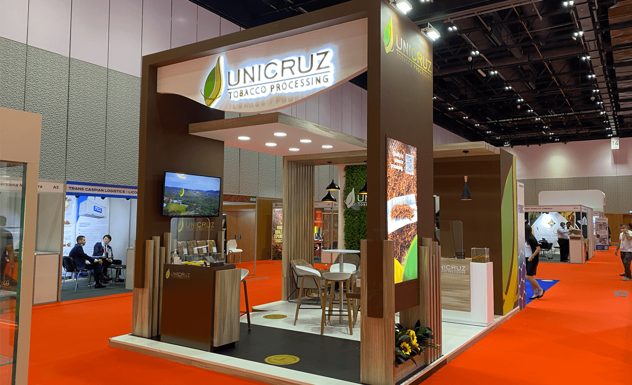 imagem de um stand da Unicruz em Dubai